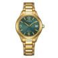 Orologio Elegance verde oro PVD FE6122-64X Donna Citizen