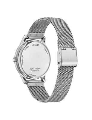 Orologio Elegance rosa mesh diamanti EM1220-82X Donna Citizen