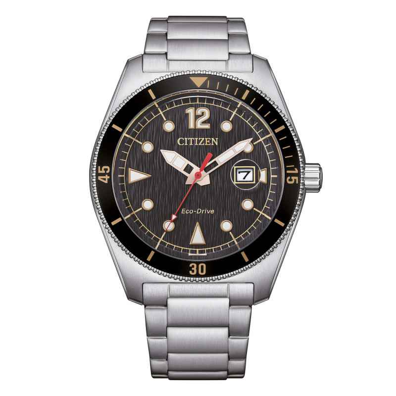 Orologio OF Marine nero vintage 43mm AW1888-53E Uomo Citizen Orologio OF Marine nero vintage 43mm AW1888-53E Uomo Citizen
