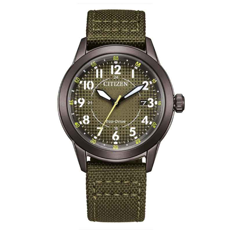 Orologio Military verde IP coating NATO AW1877-09X Uomo Citizen Orologio Military verde IP coating NATO AW1877-09X Uomo Citizen