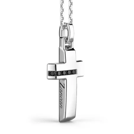 Collana Pendente Croce e Spinelli Uomo Zancan