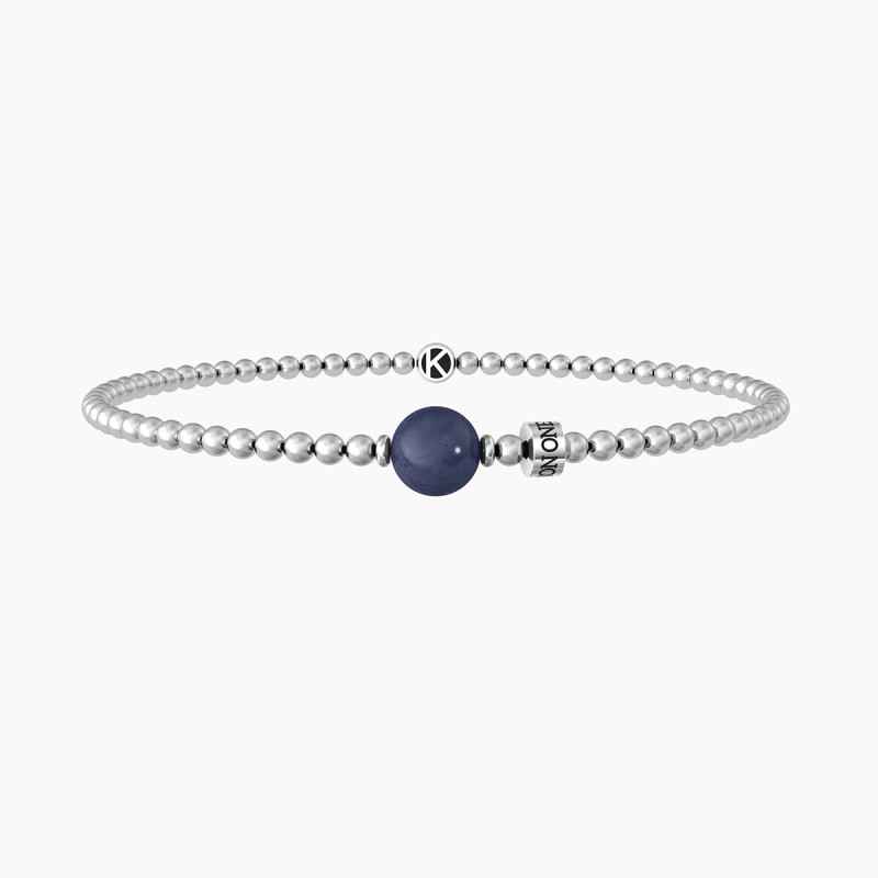 Bracciale Elastico con Sodalite Blu One In A Million Uomo Kidult Bracciale Elastico con Sodalite Blu One In A Million Uomo Kidult