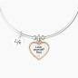 Bracciale Rigido ciondolo Cuore/Autostima Donna Kidult