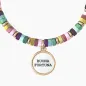 Bracciale Portafortuna con pietre e ciondolo Quadrifoglio Donna Kidult
