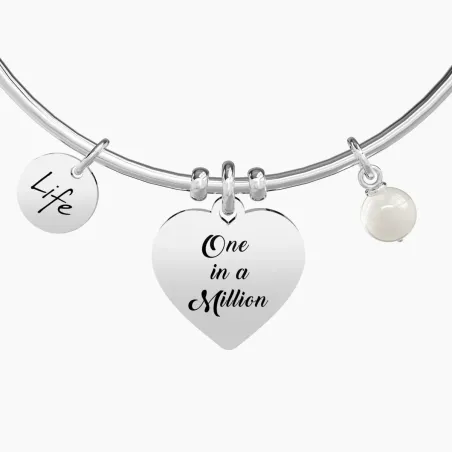 Bracciale Rigido con Cuore One in a Million Donna Kidult