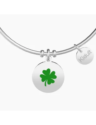 Bracciale Rigido con Ciondolo Quadrifoglio Buona Fortuna Donna Kidult - category_name - XDMG De Marchi Gianotti