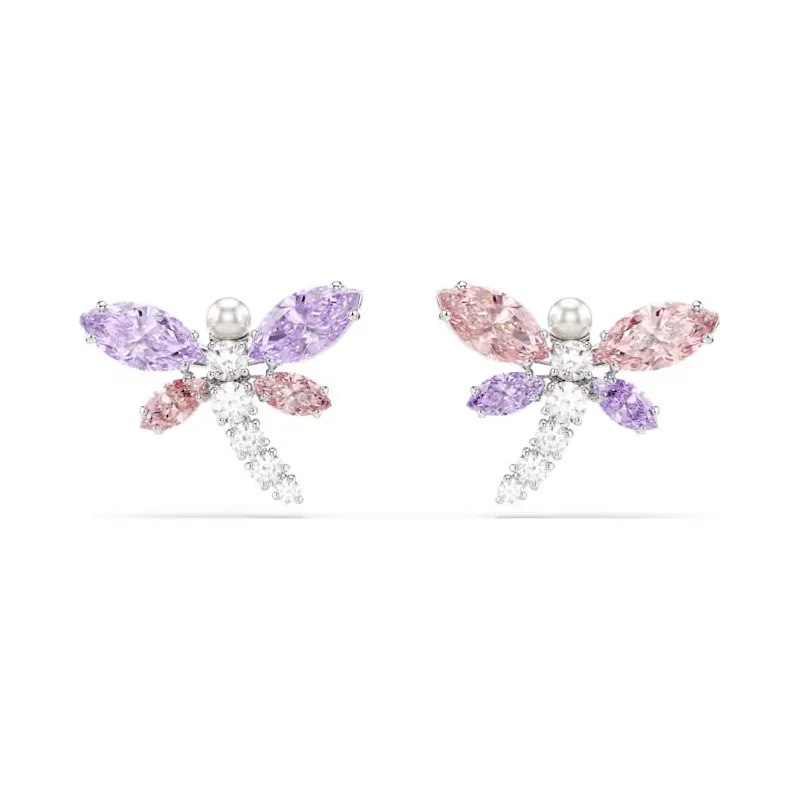 Orecchini a lobo Ariana Grande, Libellula Multicolore Donna Swarovski