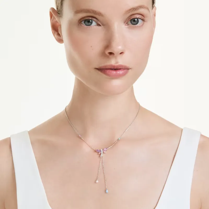 Collana a Y Ariana Grande, Libellula Multicolore Donna Swarovski