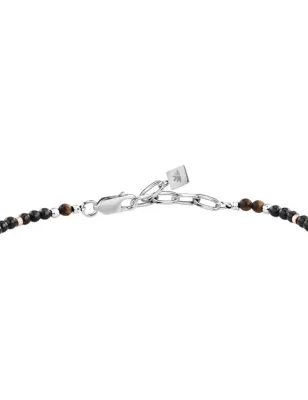 Bracciale Terra con Pietre Nere e Marroni Uomo Morellato