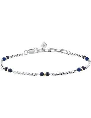 Bracciale Terra in Acciaio e Lapislazzuli Blu Uomo Morellato