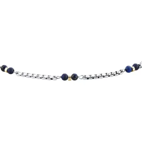 Bracciale Terra in Acciaio e Lapislazzuli Blu Uomo Morellato