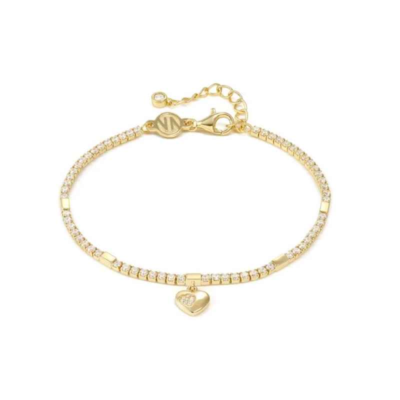 Bracciale Tennis Dorato Petit Sparkle con Cuore Donna Nomination Bracciale Tennis Dorato Petit Sparkle con Cuore Donna Nomination