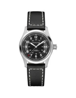 Orologio Khaki Field Auto H70455733 38mm nero Uomo Hamilton