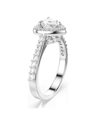 Anello Cuore Bianco Una Angelic mis.58 Donna Swarovski