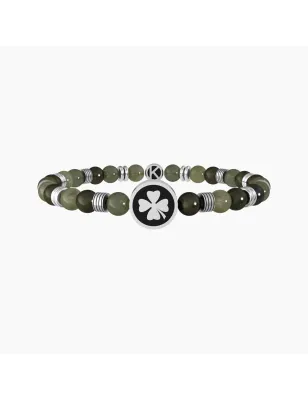 Bracciale Elastico Quadrifoglio Good Luck Uomo Kidult