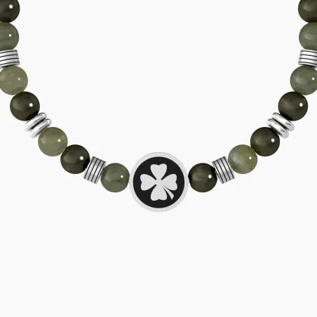 Bracciale Elastico Quadrifoglio Good Luck Uomo Kidult