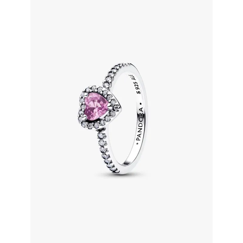 Anello Cuore in Rilievo Viola mis.56 Donna Pandora