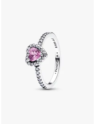 Anello Cuore in Rilievo Viola mis.54 Donna Pandora