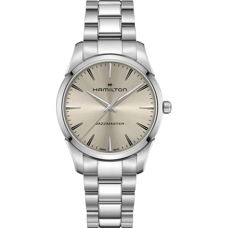 Orologio Jazzmaster Quartz H32461121 40mm beige Uomo Hamilton
