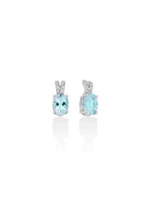 ORECCHINI ORO ACQUAMARINA DONNA MILUNA I DIAMANTI ERD2480 MILUNA