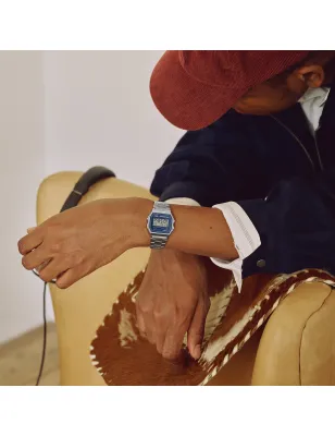 Orologio Vintage A158WEA-2EF cornice blu scuro Casio