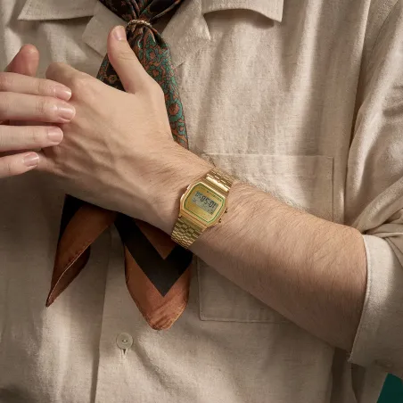 Orologio Vintage A158WEGV-9AEF oro verde crono Casio