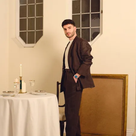 Orologio MTP-B145D-2A2VEF blu petrolio acciaio retrò Casio