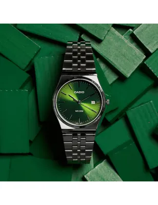 Orologio MTP-B145D-3AVEF verde bottiglia acciaio retrò Casio