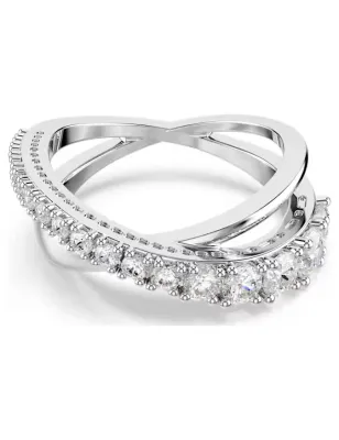 Anello Hyperbola, Bianco, Taglio misto mis.55 Donna Swarovski