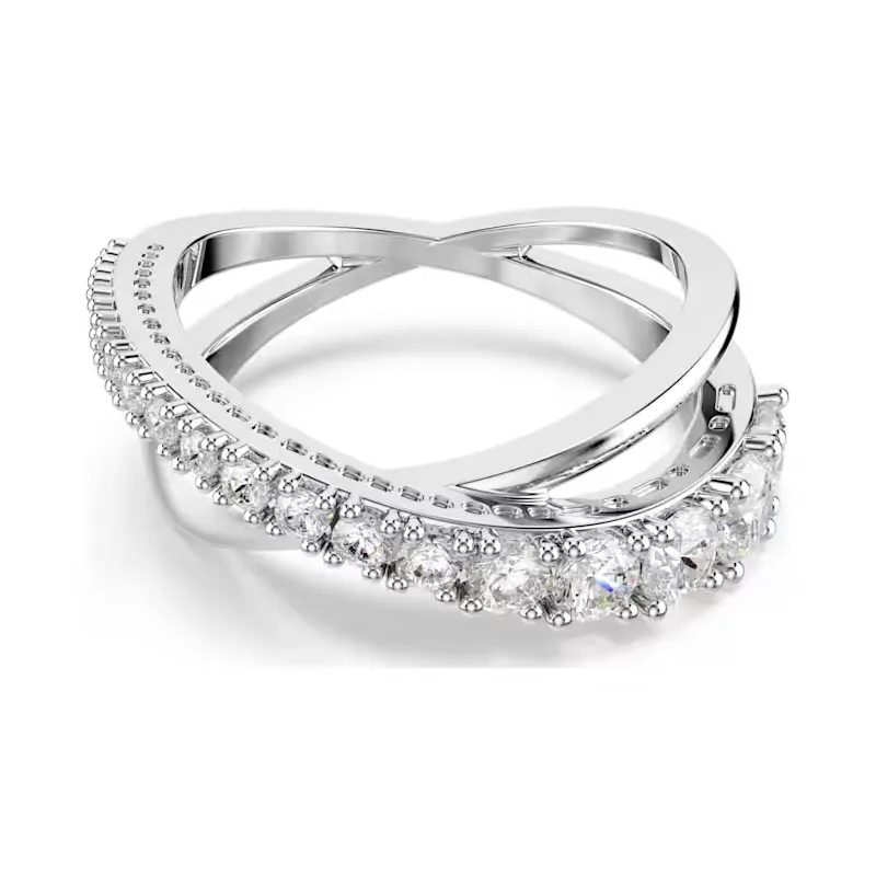 Anello Hyperbola, Bianco, Taglio misto mis.55 Donna Swarovski