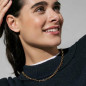 Collana dorata Ecclettica cob Chiusura a T Donna Nomination