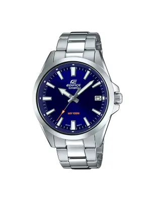 Orologio Edifice 3 lancette quadrante blu EFV-100D-2AV Uomo Casio
