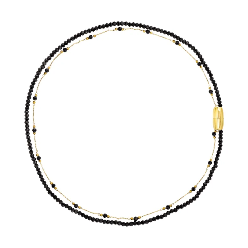 Collana Magnetica System Gold Black Donna Breil Collana Magnetica System Gold Black Donna Breil