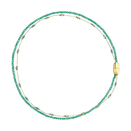 Collana Magnetica System con Pietre Verdi Donna Breil