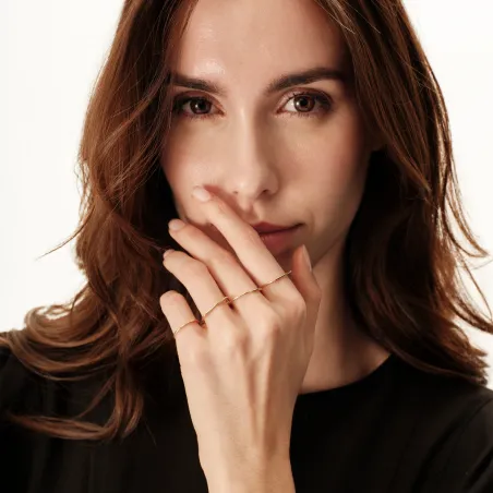 Anello Dorato Tetra mis.18 Donna Breil