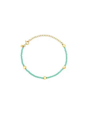 Bracciale B Rocks in Acciaio e Pietre Verdi Donna Breil