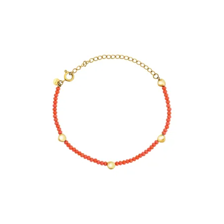 Bracciale B Rocks in Acciaio e Pietre Arancioni Donna Breil