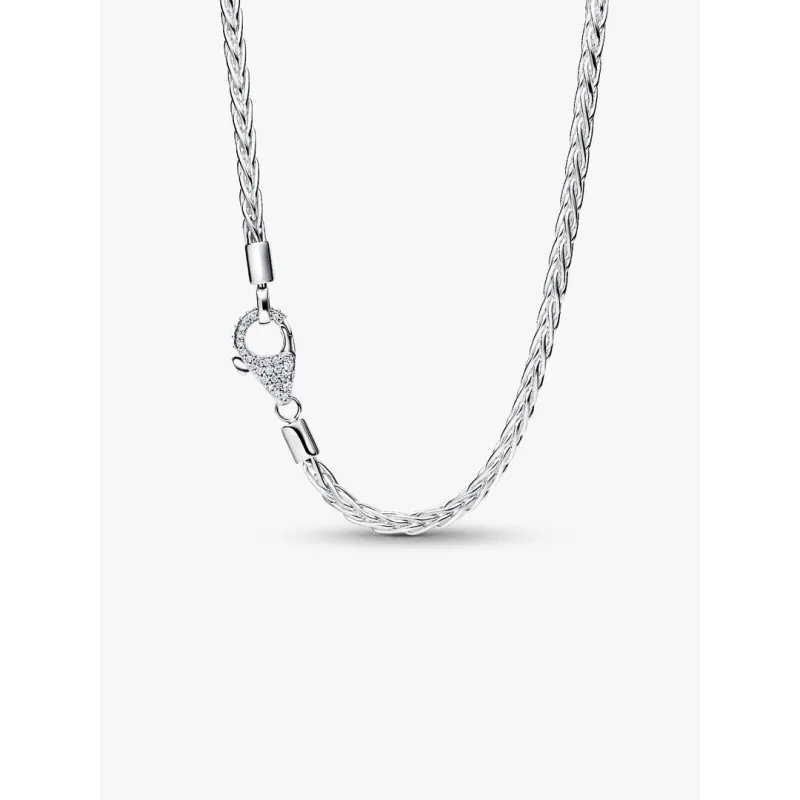 Collana Maglia Coda di Volpe con Chiusura Pavè Donna Pandora