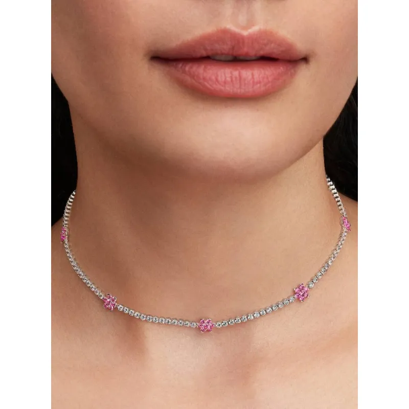 Collana Choker Fiori Rosa Donna Pandora