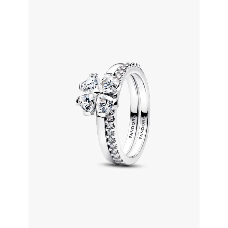 Anello Quadrifoglio Luminoso Divisibile mis.54 Donna Pandora