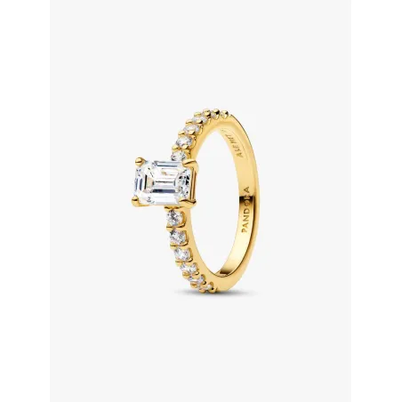 Anello Dorato Taglio Baguette mis.52 Donna Pandora