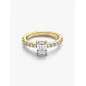Anello Dorato Taglio Baguette mis.52 Donna Pandora