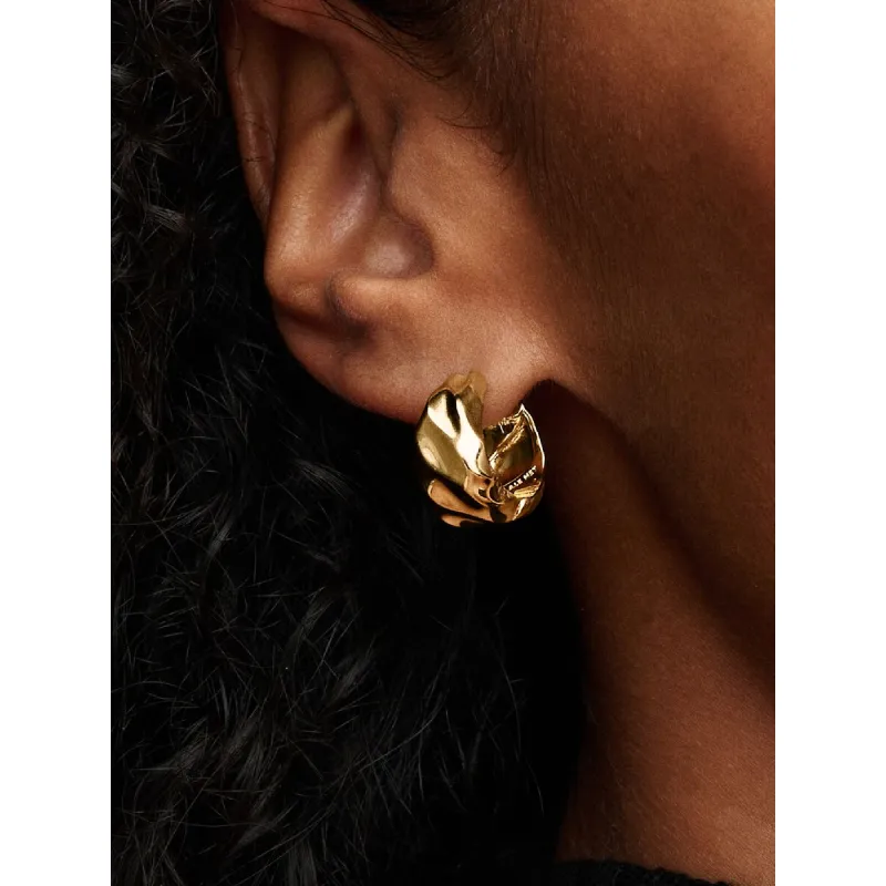 Orecchini Cerchi Dune dorati Donna Pandora