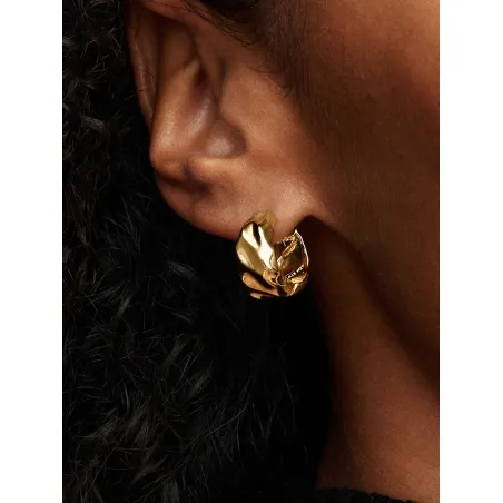 Orecchini Cerchi Dune dorati Donna Pandora