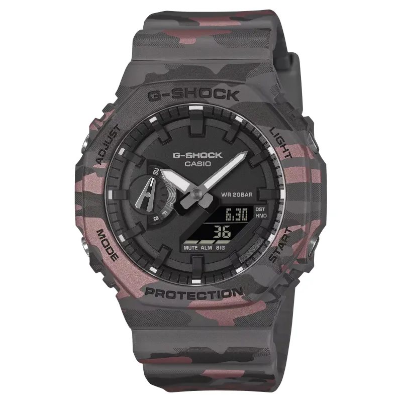 Orologio G-SHOCK GA-2100 camo grigio ruggine GA-2100CM-8A Uomo Casio Orologio G-SHOCK GA-2100 camo grigio ruggine GA-2100CM-8A Uomo Casio