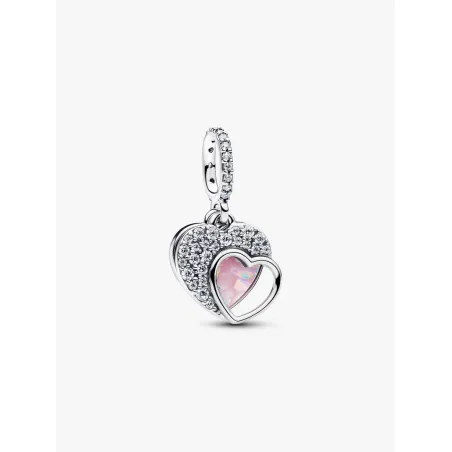 Charm Pendente Doppio Cuore Mamma Sei Bellissima Donna Pandora