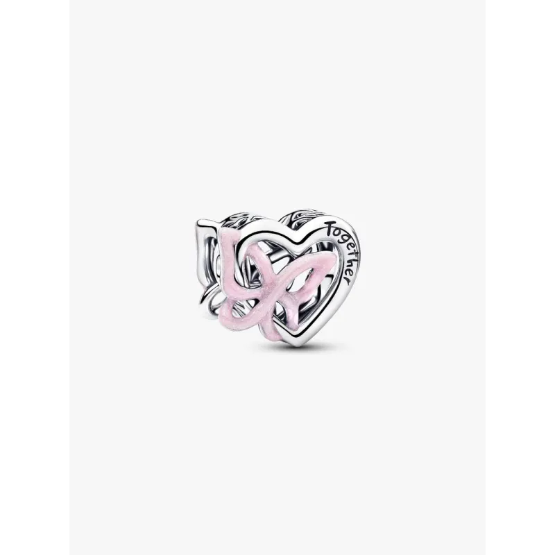 Charm Openwork Cuore e Farfalla Donna Pandora