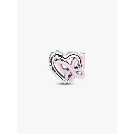 Charm Openwork Cuore e Farfalla Donna Pandora
