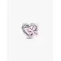 Charm Openwork Cuore e Farfalla Donna Pandora