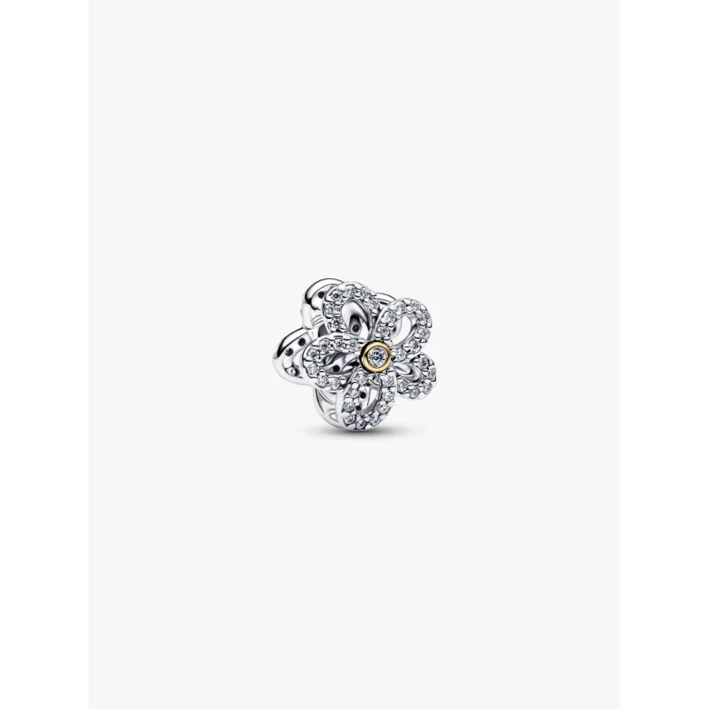 Charm Openwork Fiore Pavè Donna Pandora Charm Openwork Fiore Pavè Donna Pandora
